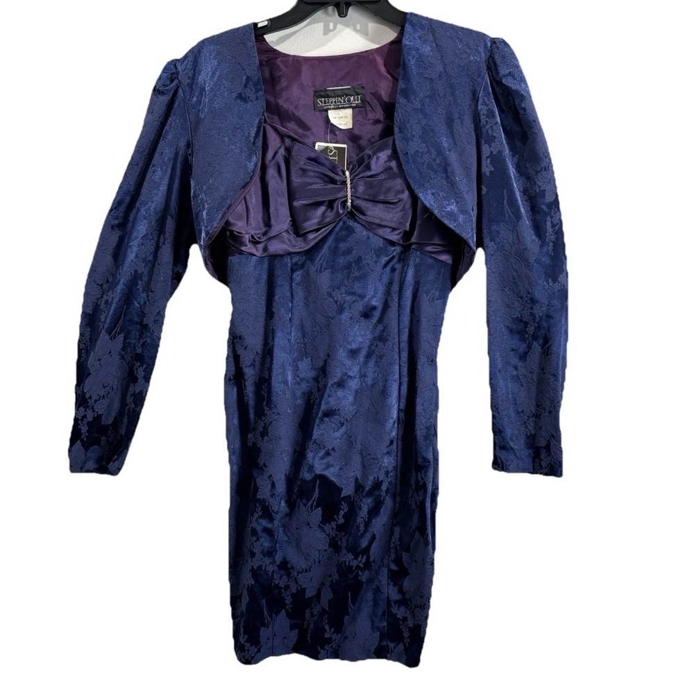 Vintage Brocade Dress‎ Winter Formal Quiet Luxury No Size Tag homecoming